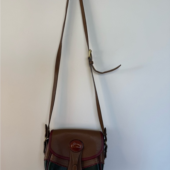 Vintage 90s Dooney and Bourke leather crossbody - Picture 2 of 10